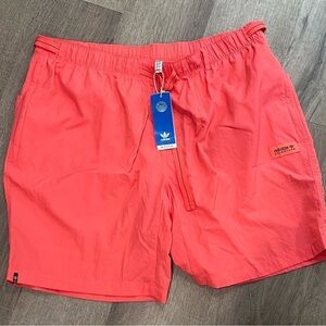 NWT Adidas 2XL Advantage BM Cargo Shorts Orange Moisture Wicking Performance $70
